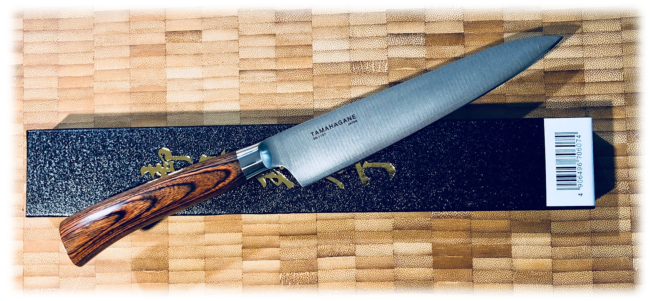 Couteau de cuisine japonais Tamahagane gamme San universel 15 cm