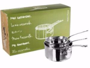 SÉRIE DE 3 CASSEROLE MAUVIEL M'COOK - 16 A 20 CM