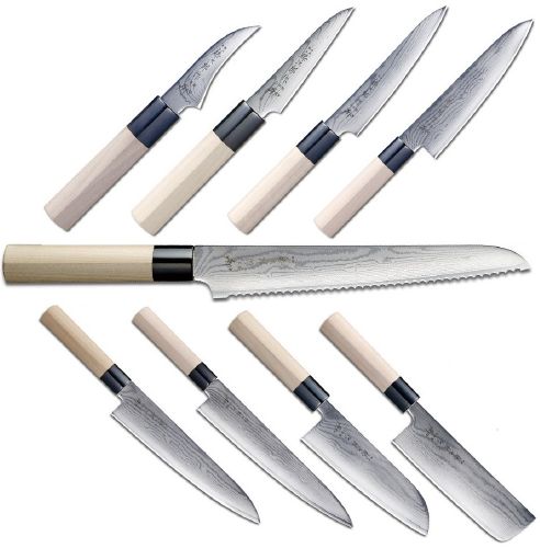 Offre sur gamme de couteaux japonais Tojiro Shippu Damas