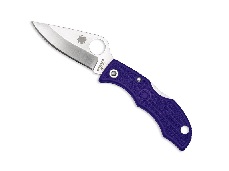 Couteau Spyderco Ladybug 3 - manche 6 cm nylon/fibre de verre violet