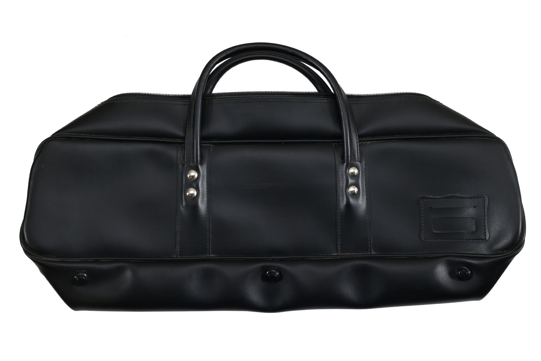 Trousse de transport en cuir noir