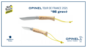 COUTEAU DE POCHE OPINEL N°8 TOUR DE FRANCE 2021 - HÊTRE