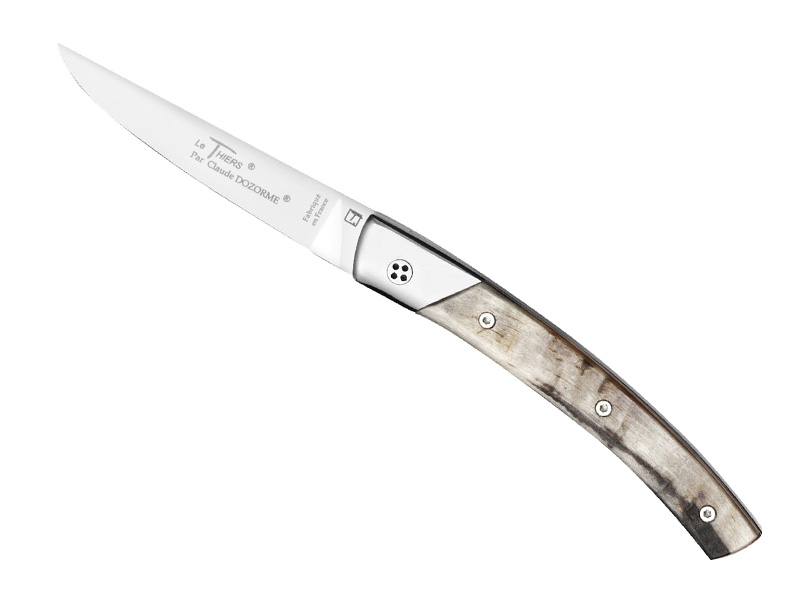 Couteau C. Dozorme Le Thiers Secret - manche 11 cm corne de bélier