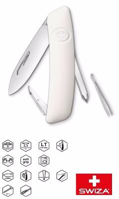 COUTEAU SWIZA MULTIFONCTIONS D02 BLANC