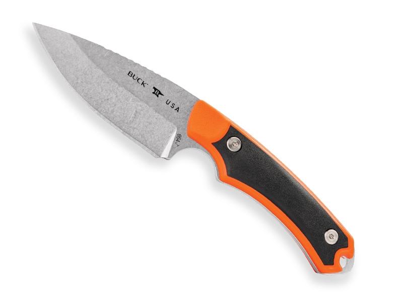 Poignard Buck Alpha Hunter Select - lame 9 cm - manche orange et noir