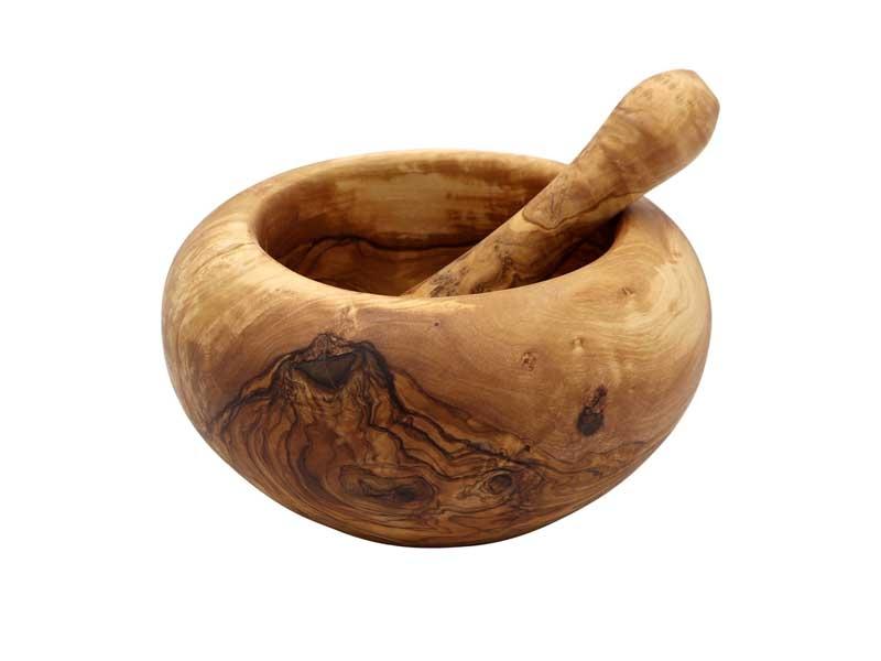 Mortier rond ø15cm + pilon olivier