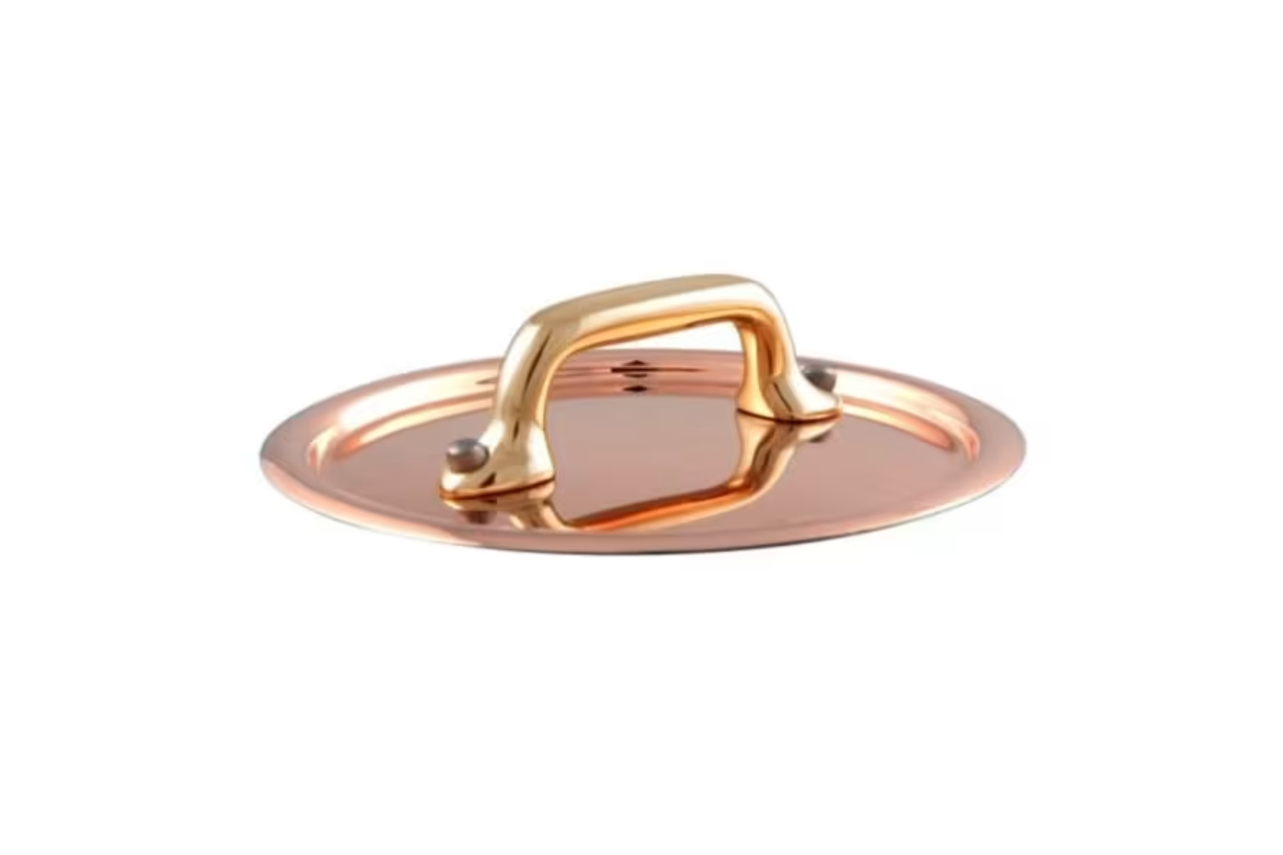 Couvercle cuivre Mauviel M'Minis monture bronze - 9 cm
