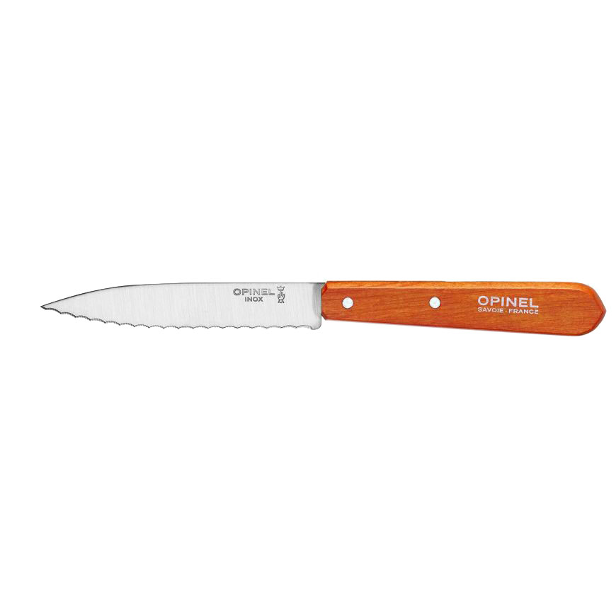 Couteau Opinel cranté n°113 - Coloris mandarine