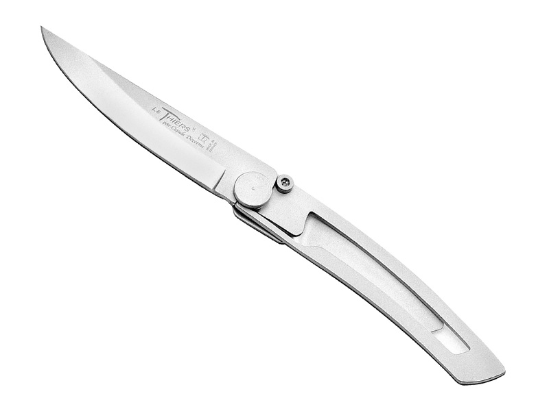 Couteau Claude Dozorme Le Thiers Liner Lock - manche 10.5 cm tout inox