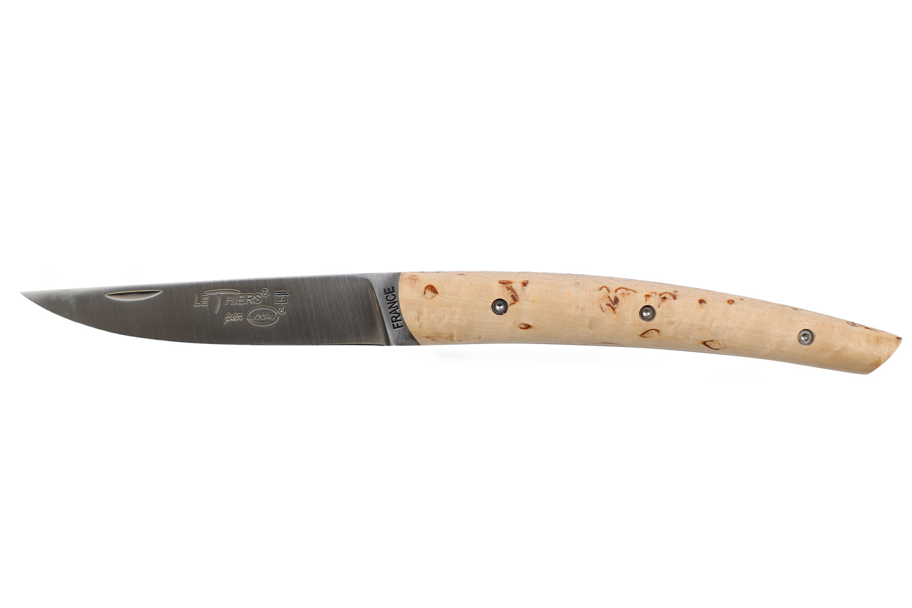 Couteau Le Thiers le Pote par Locau  - plein manche Bouleau