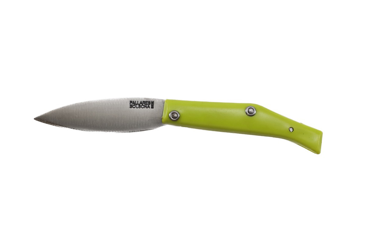 Couteau Pallarès Solsona - Couteau de poche Común n°00 vert - 7 cm acier inox