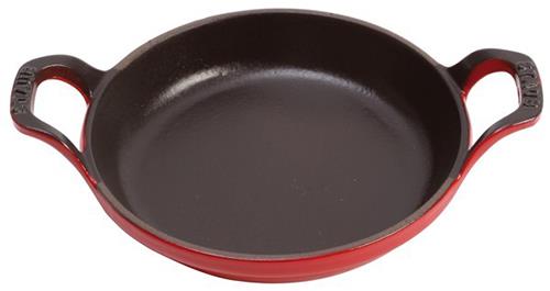 Plat rond Staub cerise en fonte 20 cm (empilable)