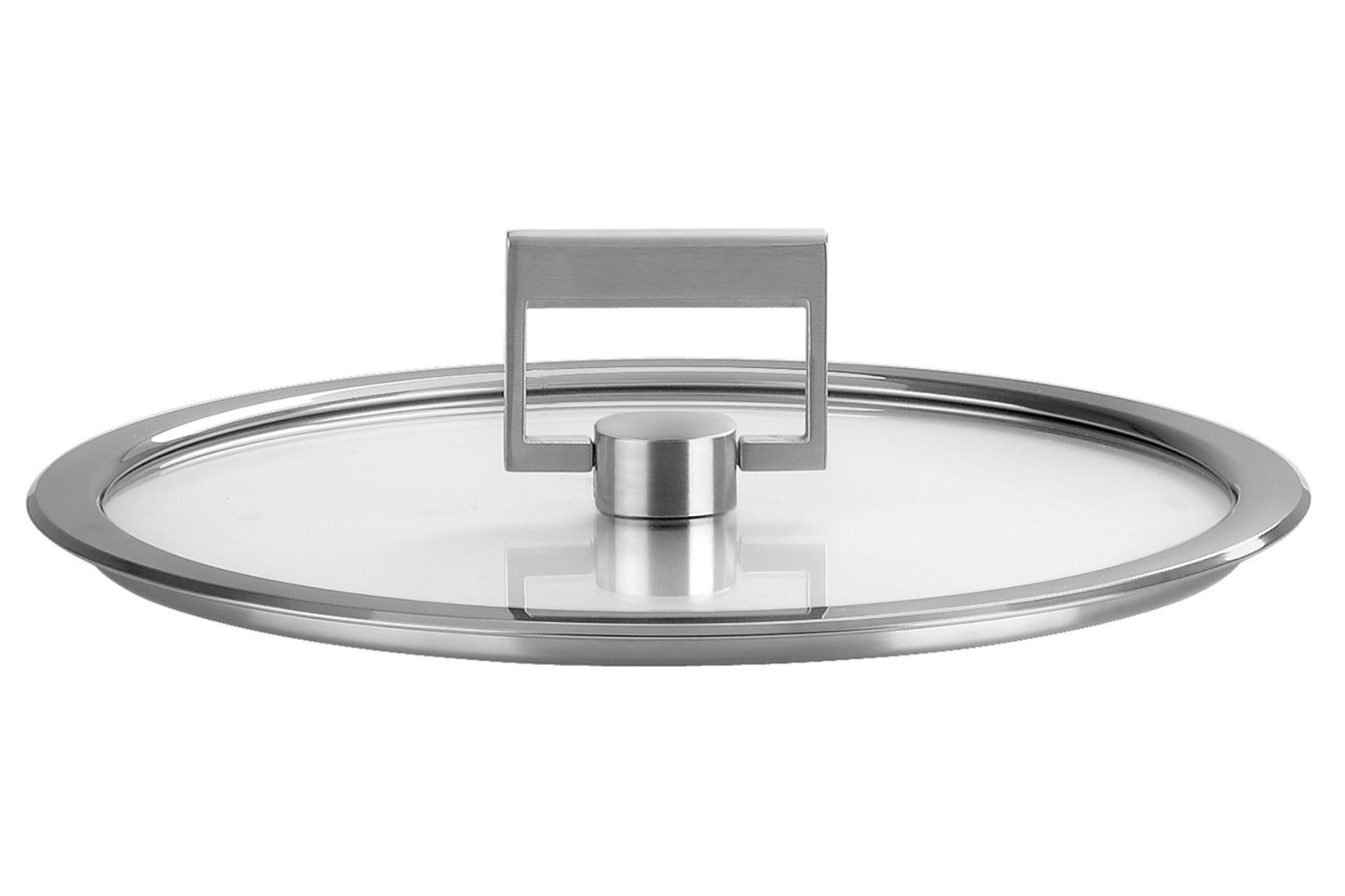 Couvercle plat en verre Cristel Strate - 14 cm