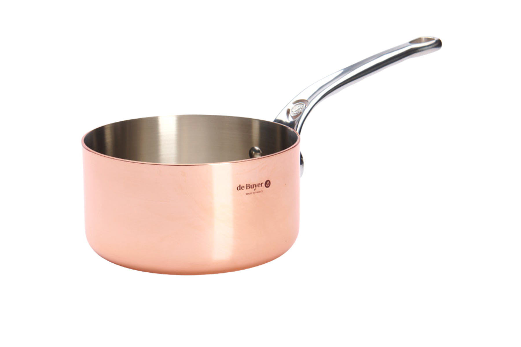 Casserole De Buyer Inocuivre 16 cm - manche fonte d'inox