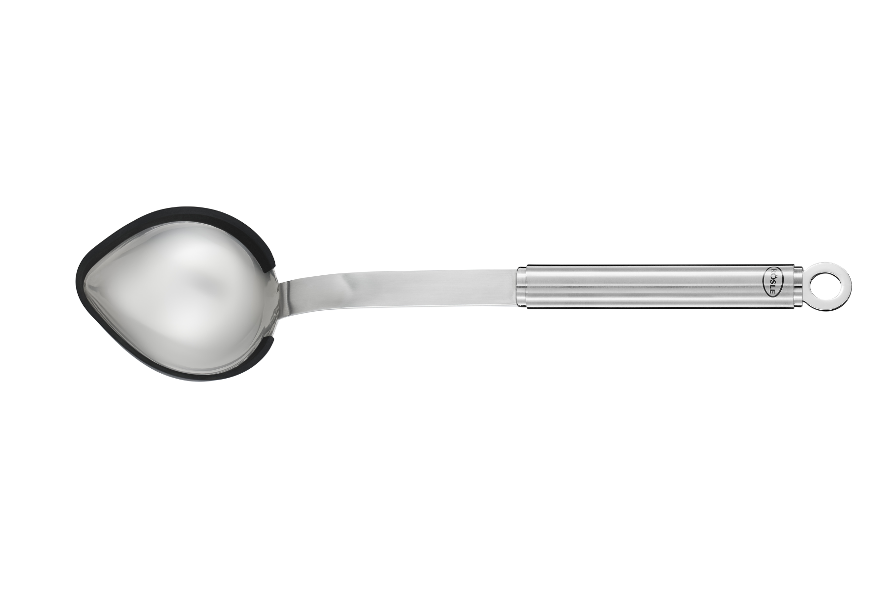 Cuillère à portion en acier et silicone Rösle