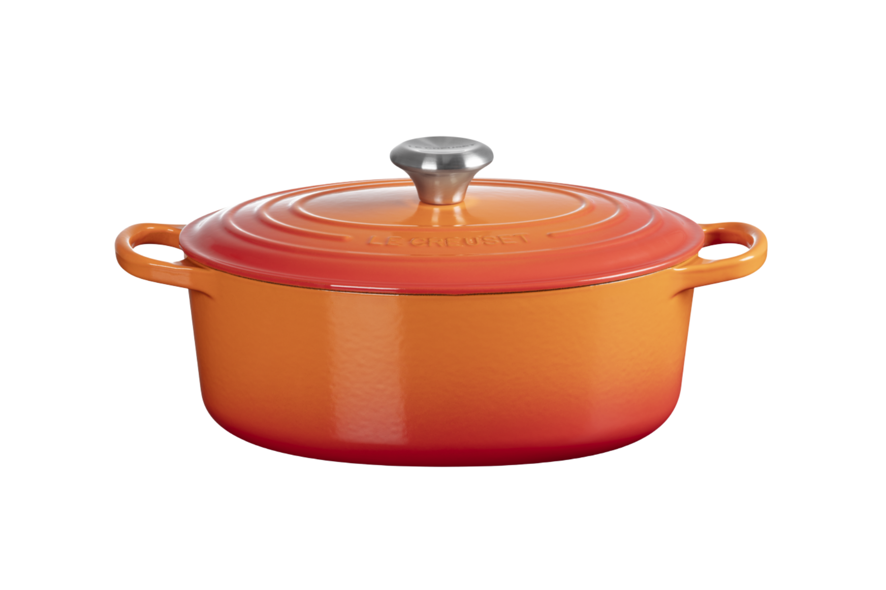 Cocotte en fonte Le Creuset ovale Volcanique - 35 cm