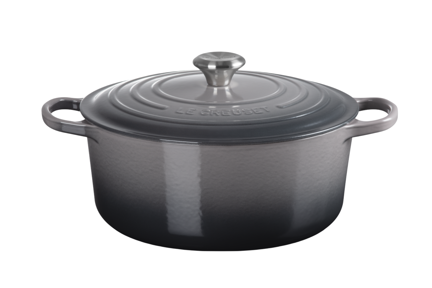 Cocotte en fonte Le Creuset ronde Flint Oyster - 24 cm