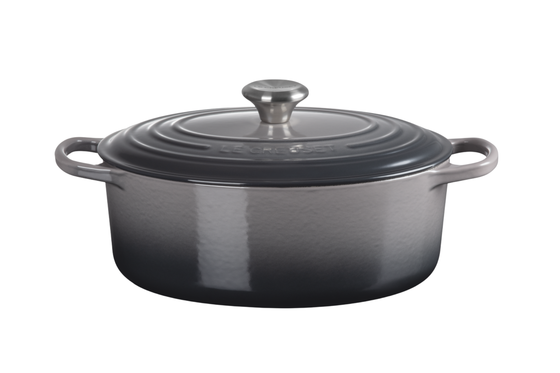 Cocotte en fonte Le Creuset ovale Flint Oyster - 31 cm