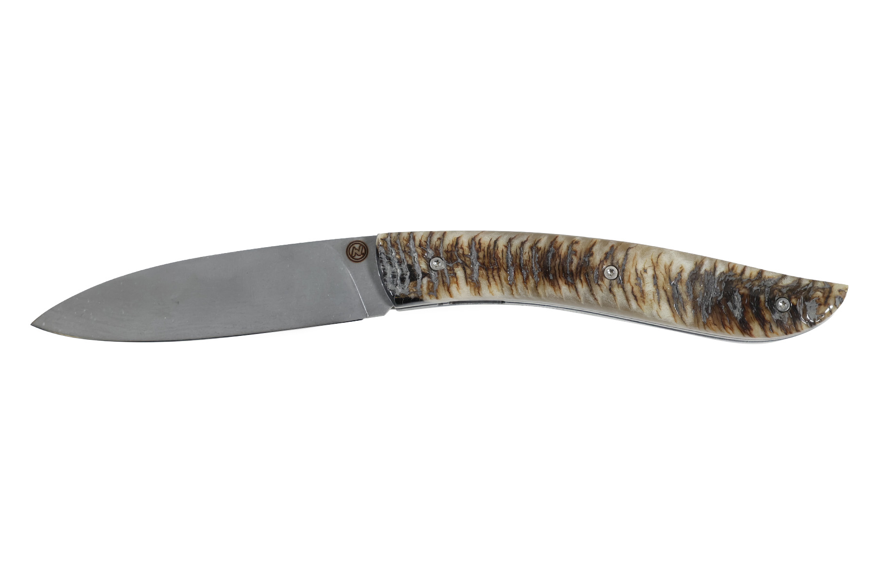 Couteau Artisanal de Tim Bernard  le Névé - Corne de Bélier