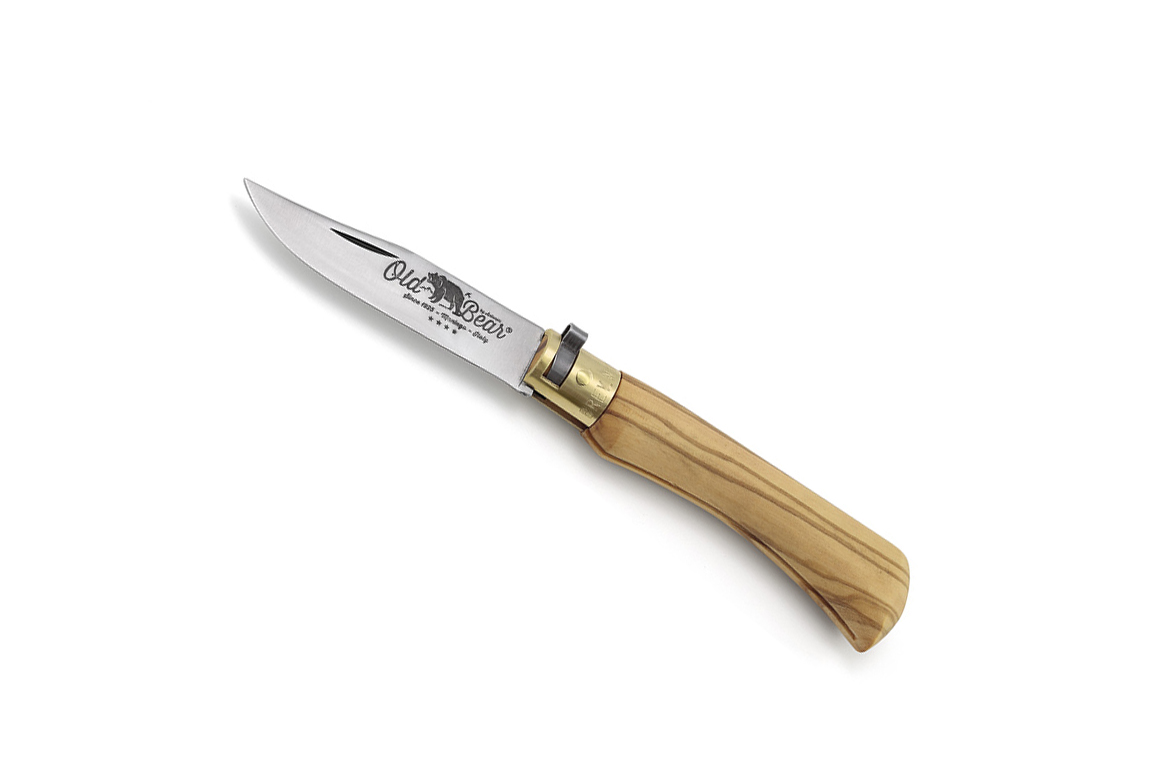 Couteau Old Bear taille M - manche 11 cm olivier