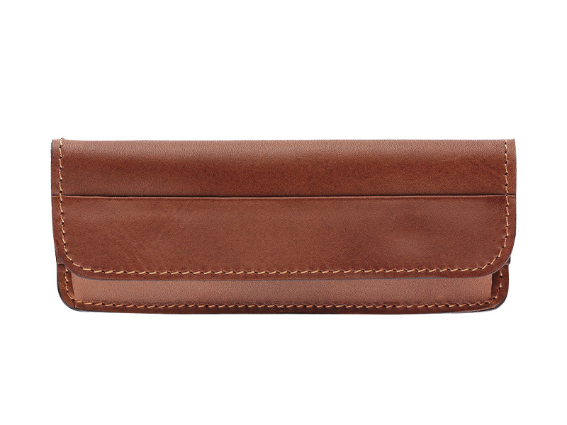 Étui cuir marron Tendance Max Capdebarthes pour couteaux 12/13 cm