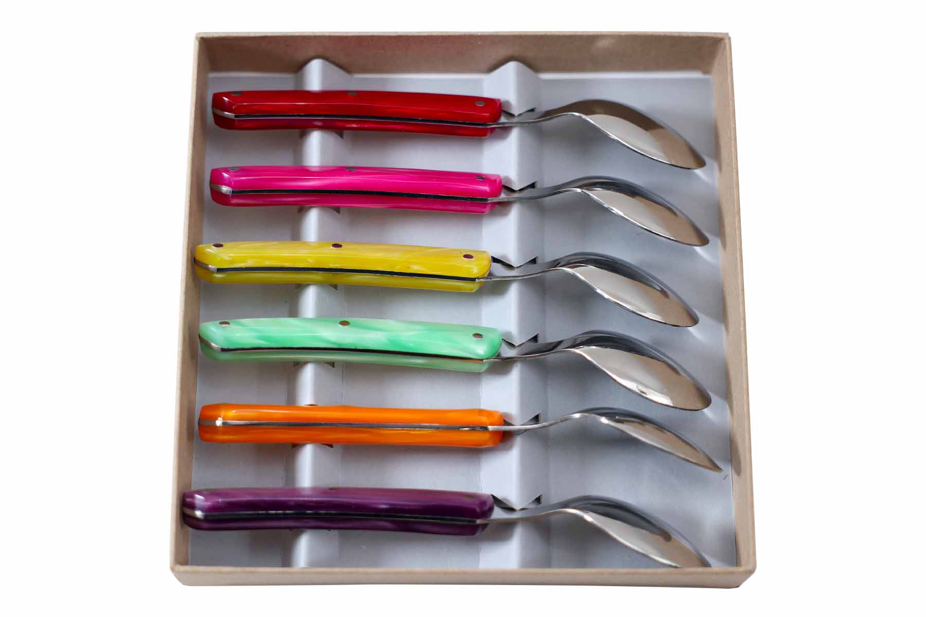 BJB - Coffret de 6 cuillère à café le Thiers en Plexi