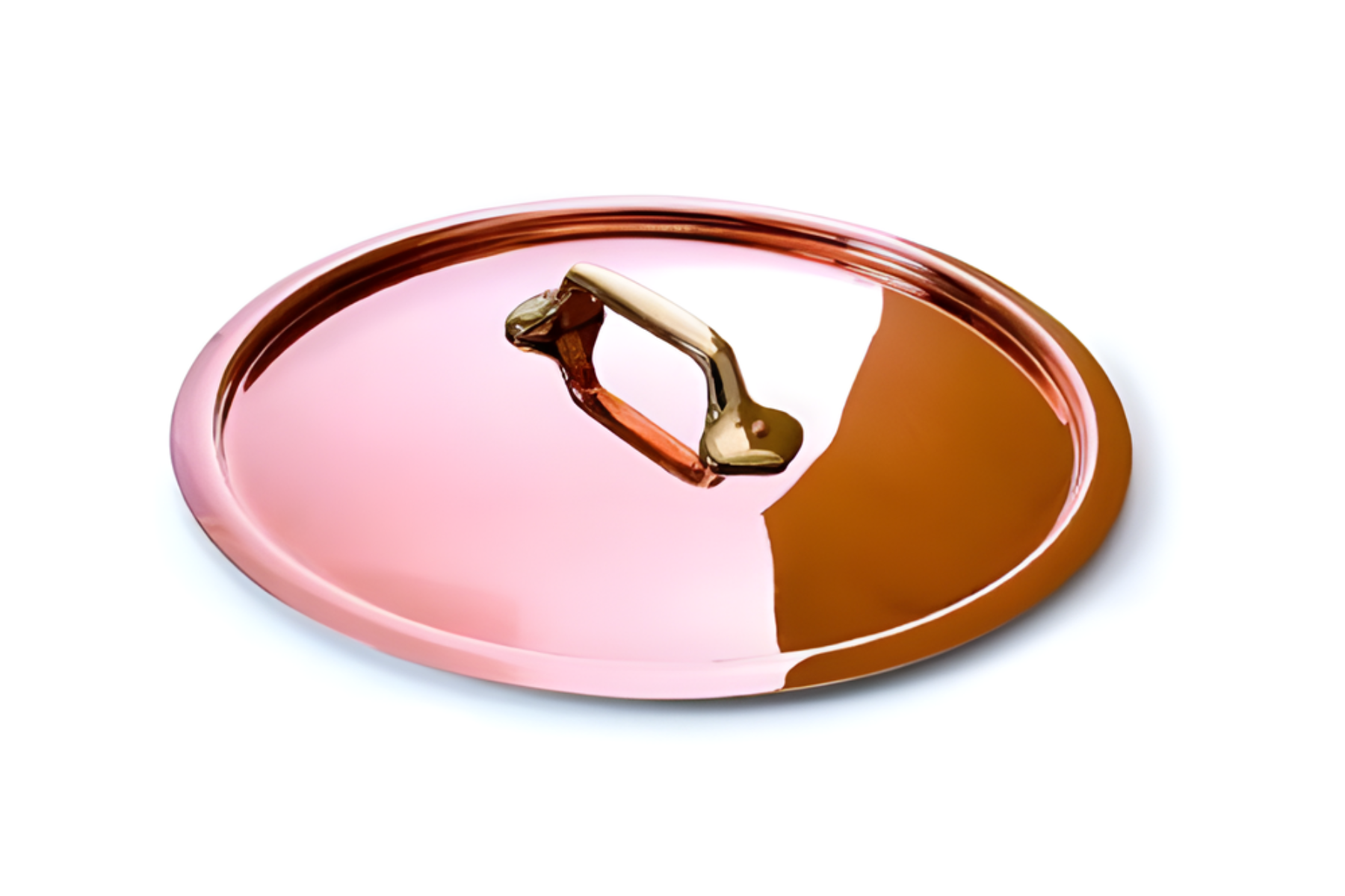 Couvercle en cuivre Mauviel M'Tradition monture bronze - 20 cm