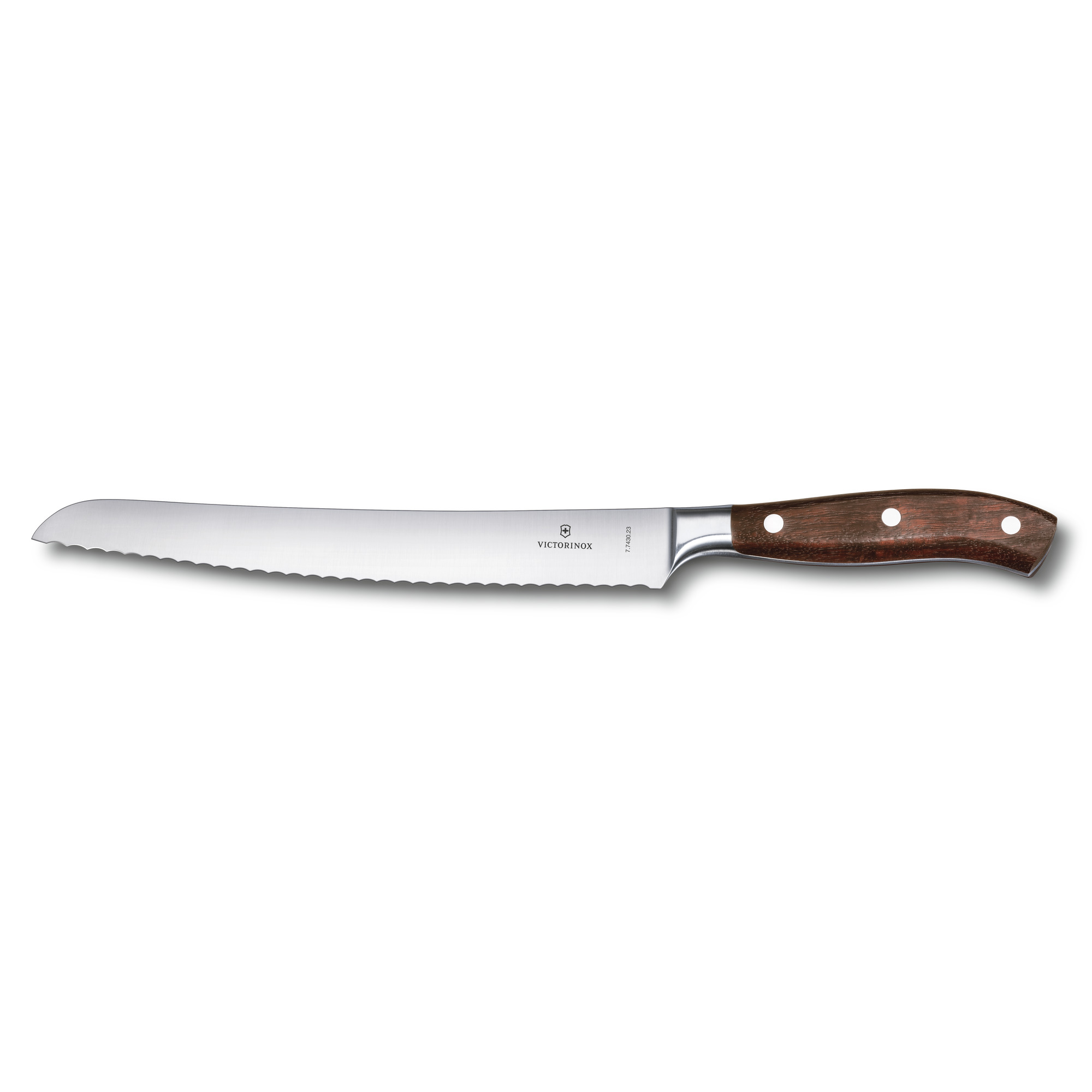 Couteau à pain Victorinox Grand Maître lame dentée 23 cm - manche érable modifié