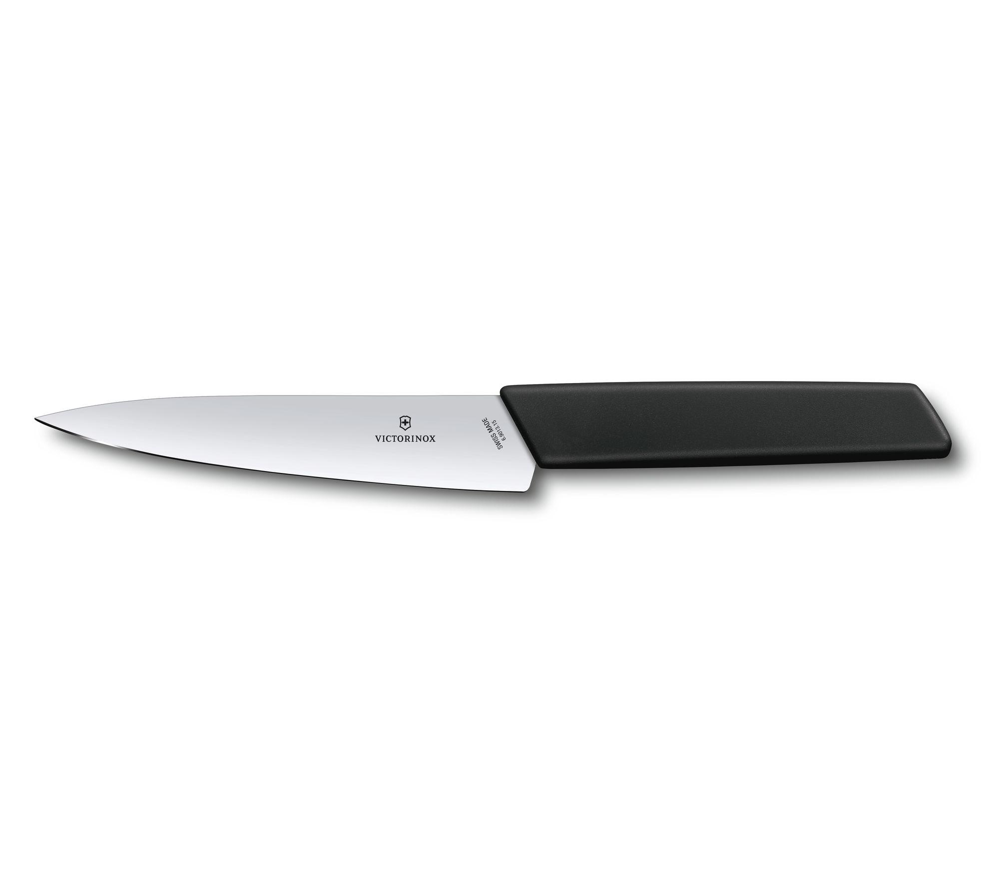 Couteau de chef Victorinox Swiss Modern - lame 15 cm - manche noir