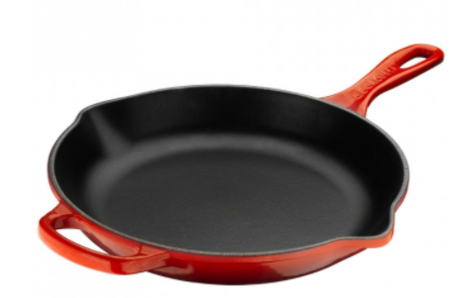 Poêle Skillet rond en fonte émaillée Le Creuset 26 cm cerise