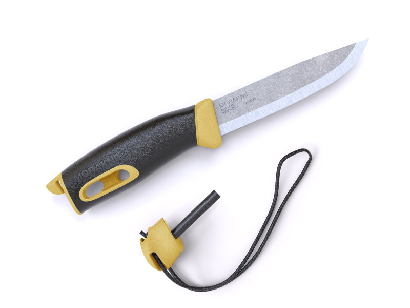 Poignard Morakniv Companion Spark jaune sable