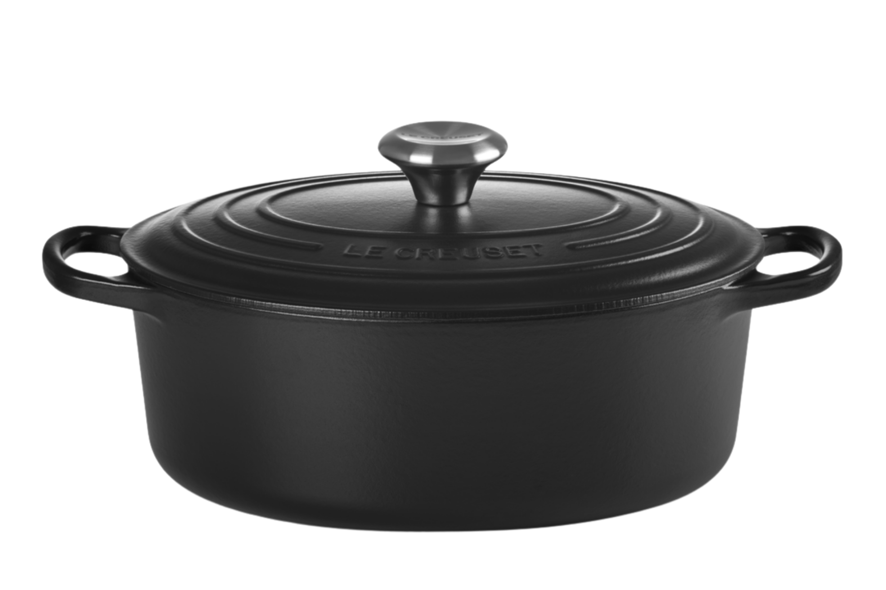 Cocotte en fonte Le Creuset ovale Noir mat - 27 cm