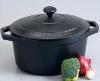 COCOTTE CHASSEUR EN FONTE RONDE 16 CM NOIR