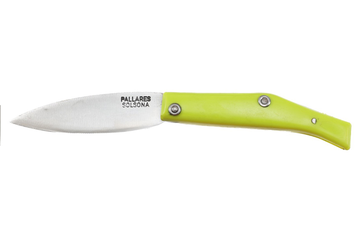 Couteau Pallarès Solsona - Couteau de poche Común n°00 vert - 7 cm acier carbone