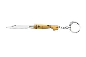 Couteau Nontron porte clés n°10 - manche sabot 5,5 cm buis pyrogravé