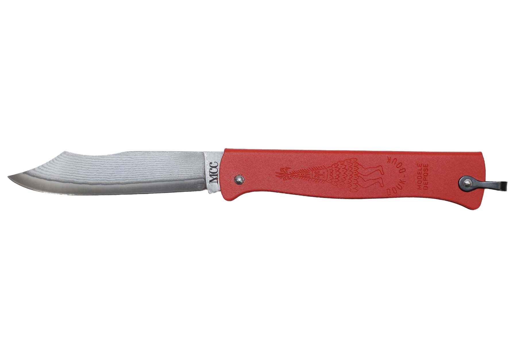 Couteau Douk-Douk de Cognet VG10 damas série limitée - Rouge