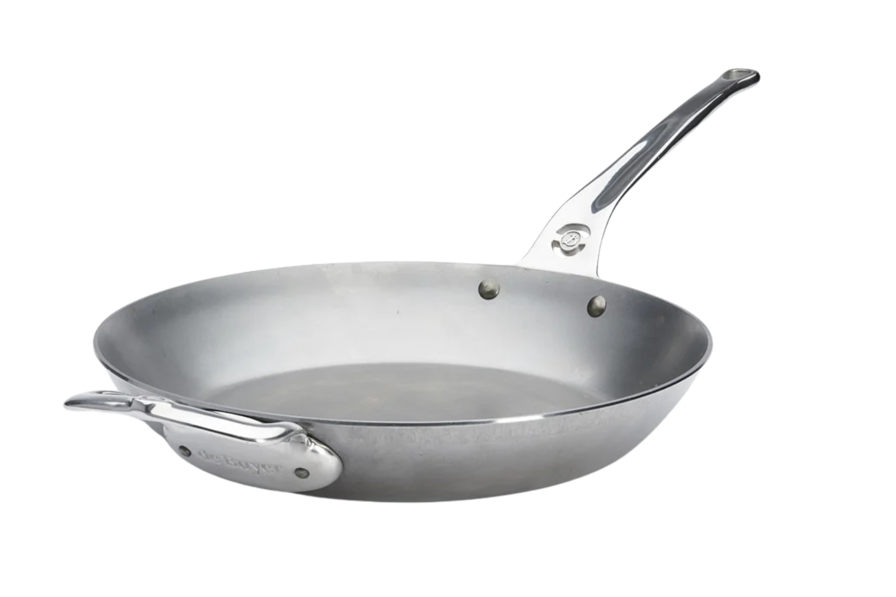 Poêle en acier De Buyer Minéral B Pro 32 cm - manche fonte d'inox