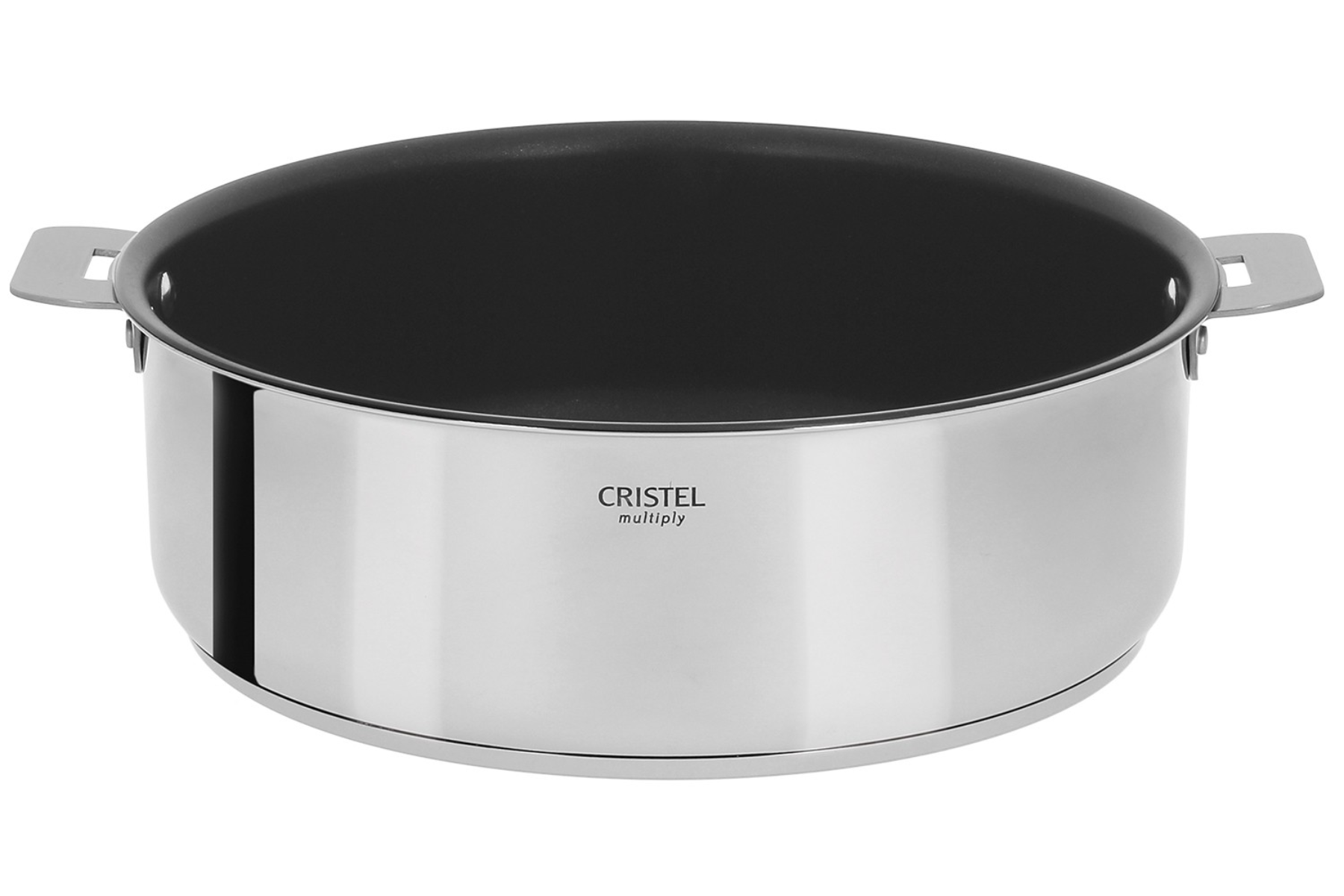 Sauteuse Cristel Casteline amovible inox avec revêtement - 26 cm