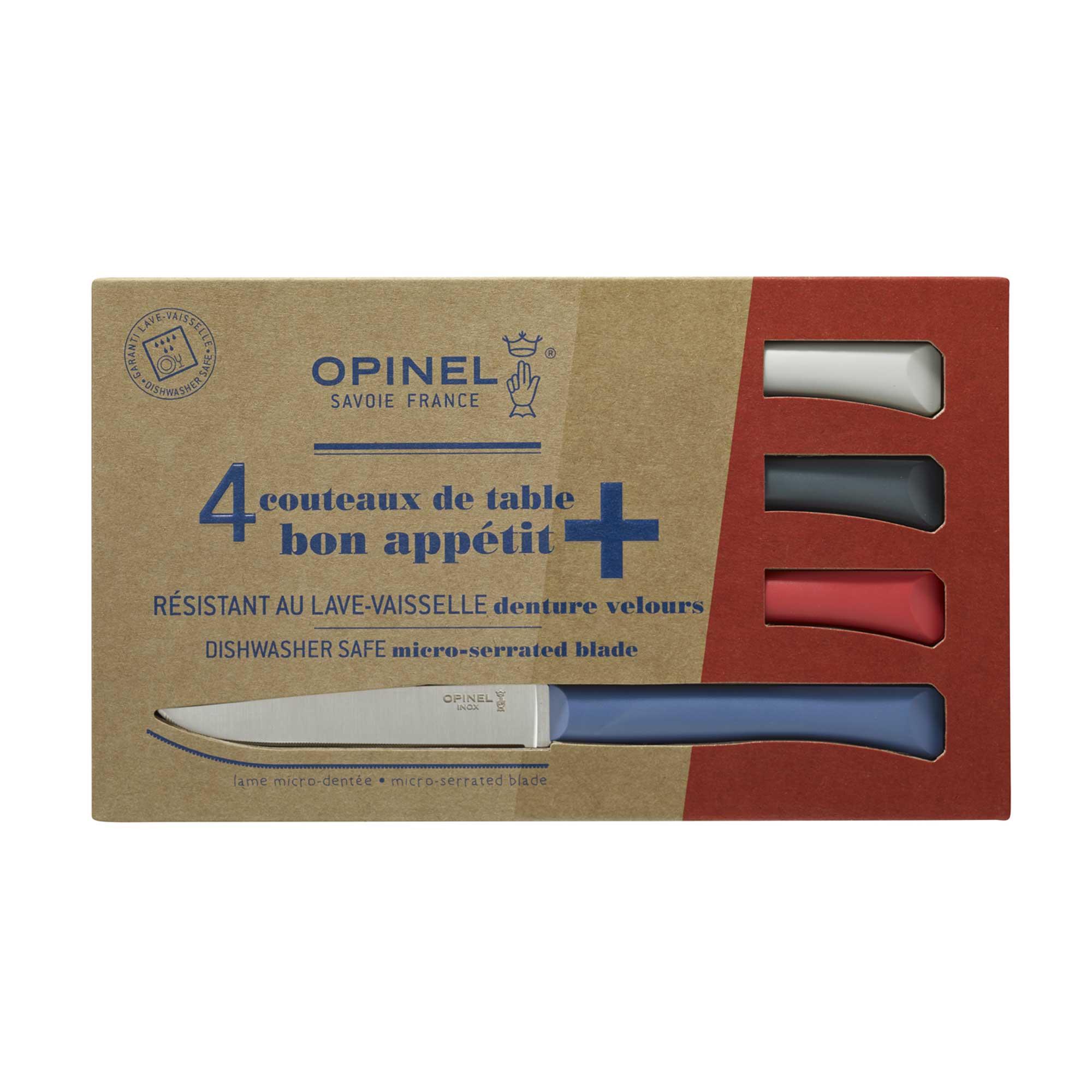 Coffret Opinel Bon Appétit Primo - 4 couteaux de table