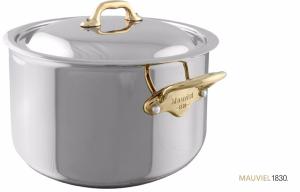 COCOTTE AVEC COUVERCLE MAUVIEL M'COOK MONTURE BRONZE 28