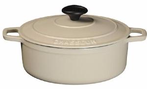 COCOTTE FONTE CHASSEUR OVALE ROUGE