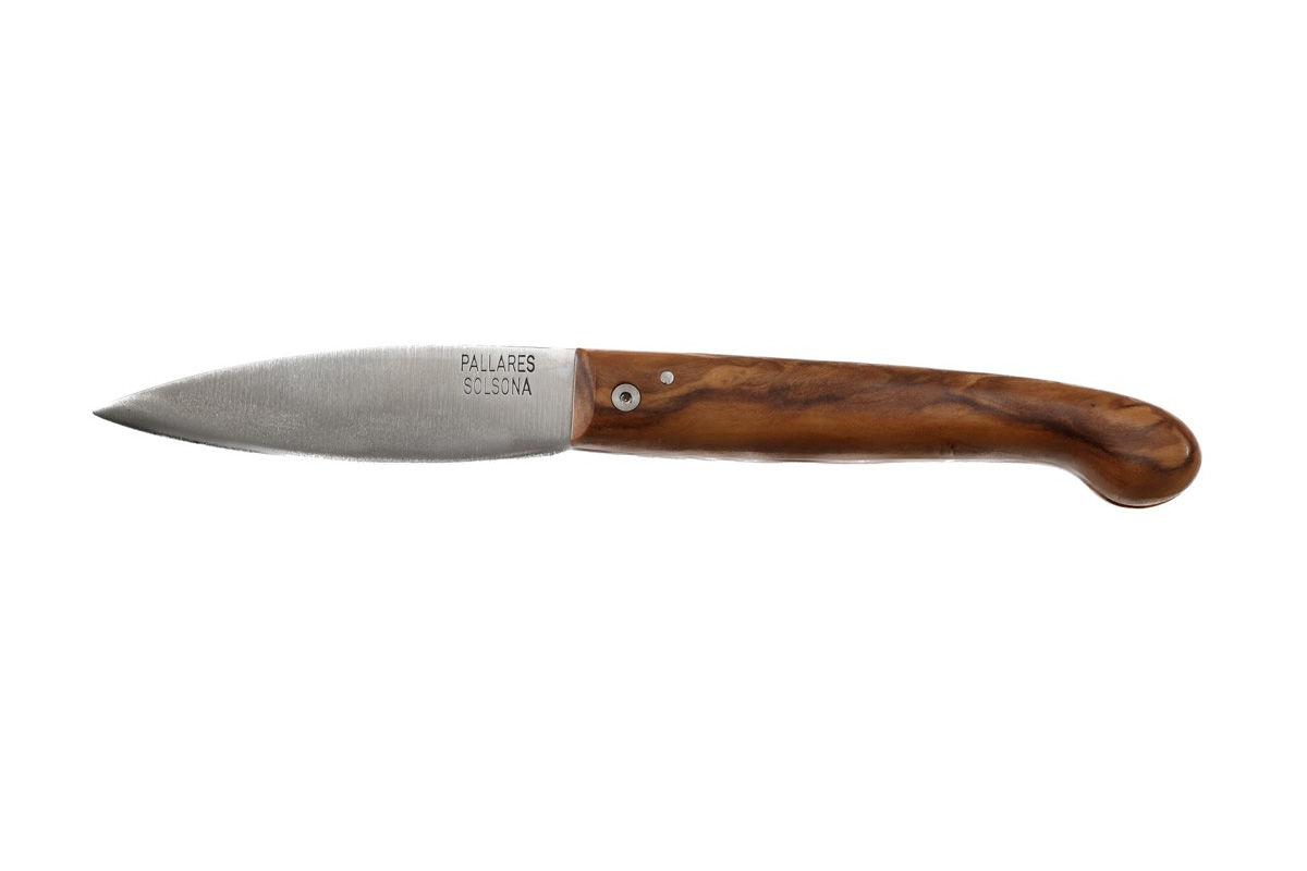 Couteau Pallarès Solsona - Couteau de poche Pastor n°1 en olivier - 9 cm acier carbone