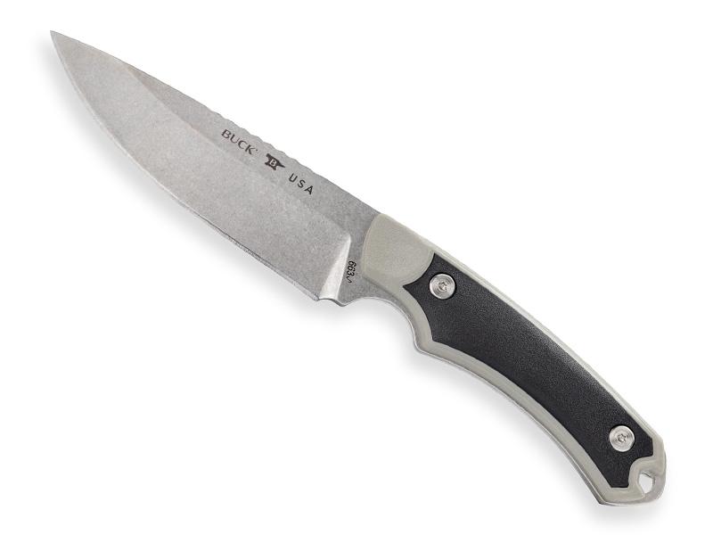 Poignard Buck Alpha Guide Select - lame 11 cm - manche gris et noir