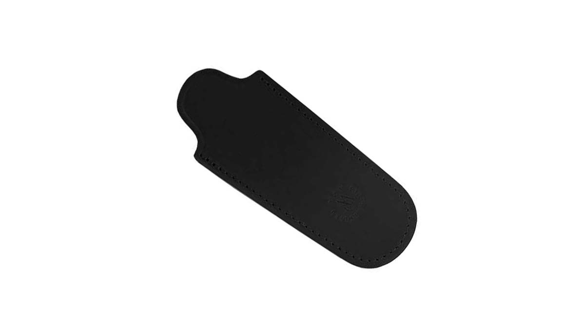 Pochette cuir noir Max Capdebarthes pour couteaux 10/11 cm de manche