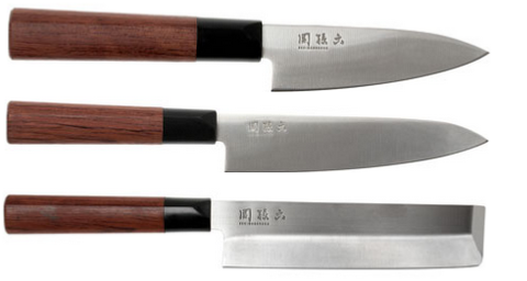 Set de 3 couteaux Kai Seki Magoroku - forme vegan