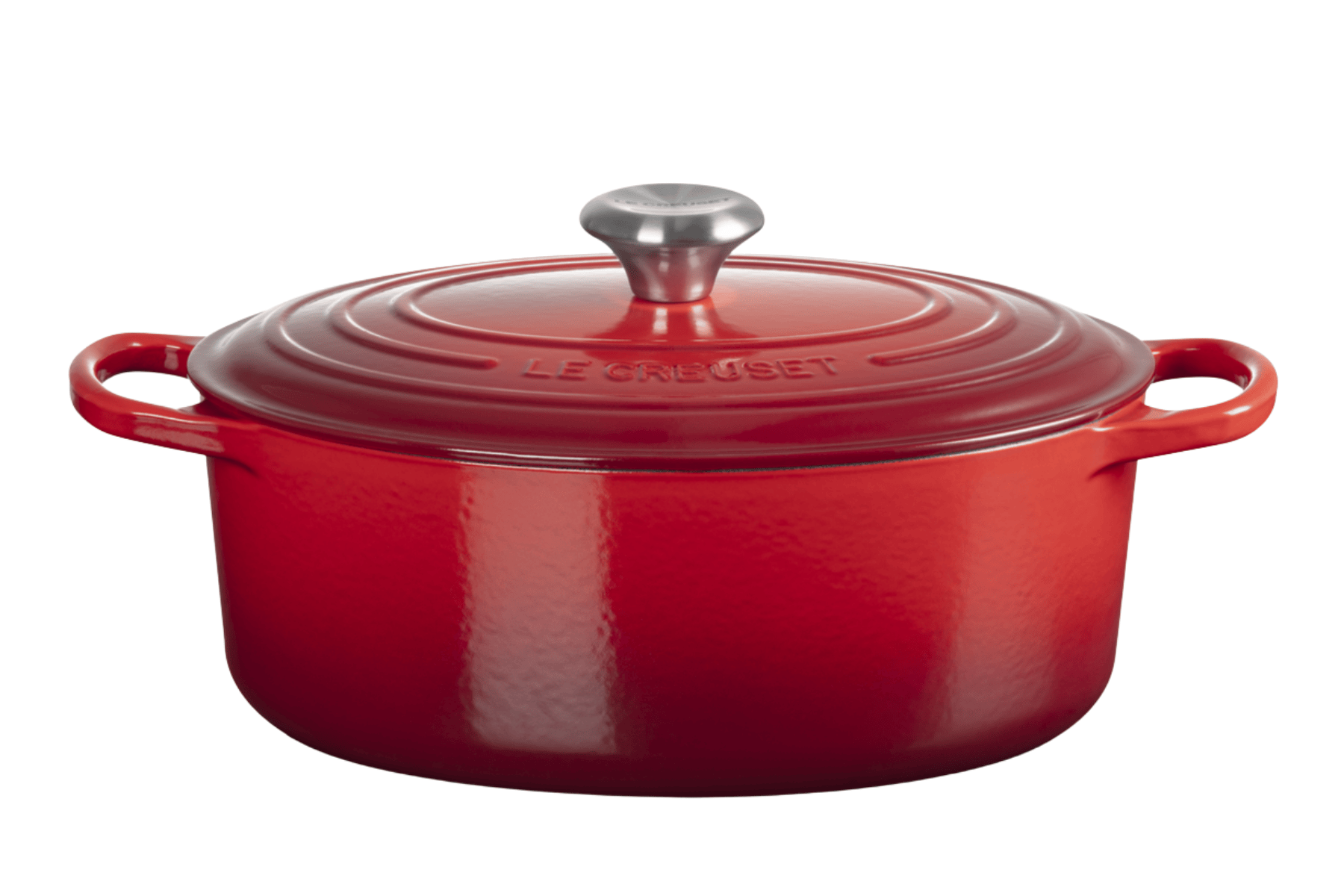 Cocotte en fonte Le Creuset ovale Cerise - 29 cm