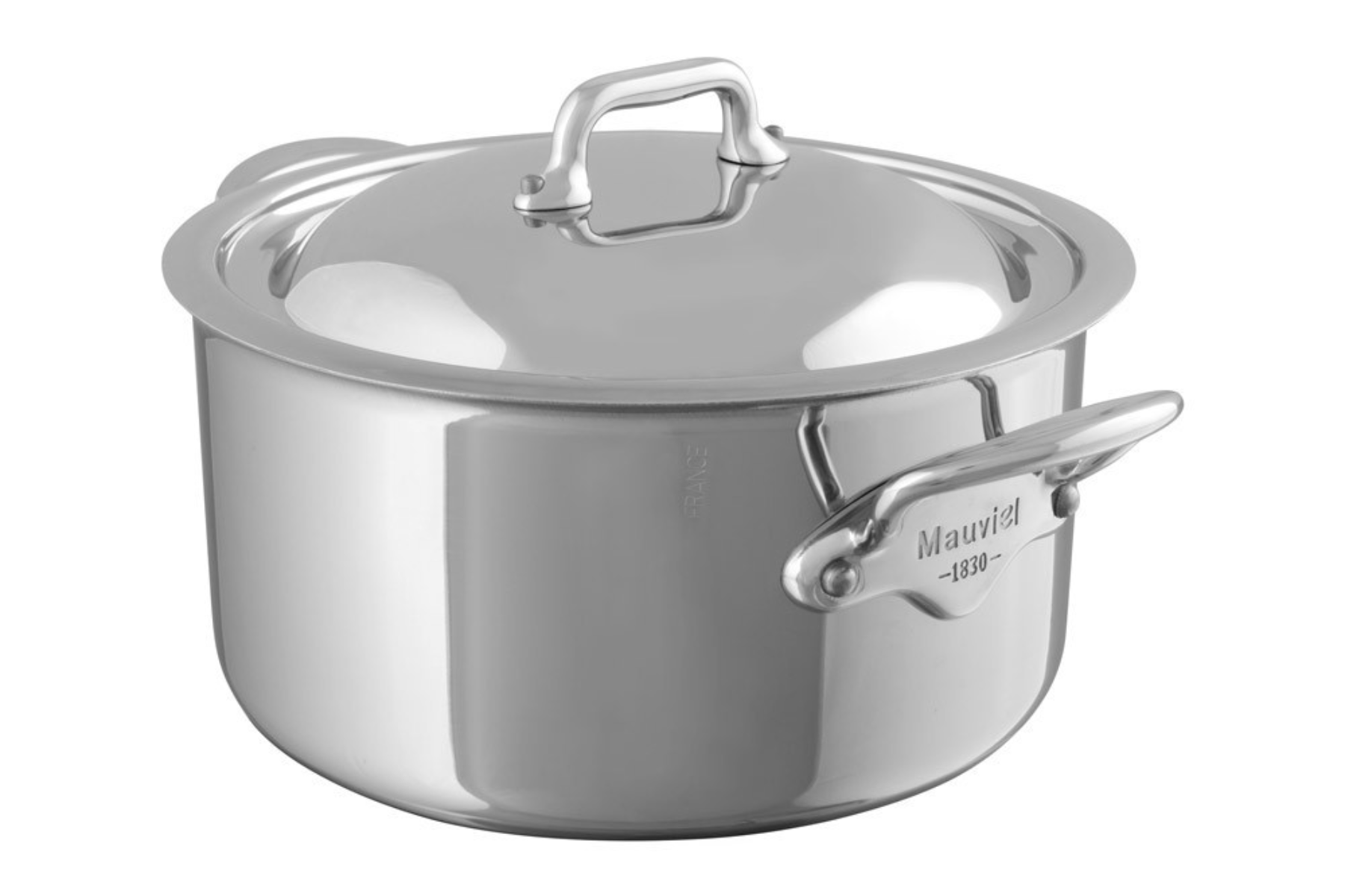 Cocotte Mauviel M'Cook inox 24 cm - couvercle inox