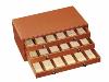 COFFRET CUIR MAX CAPDEBARTHES à MARRON 18 COUTEAUX