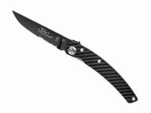 CLAUDE DOZORME - COUTEAU PLIANT LE THIERS - 12.5 CM FIBRE DE CARBONE