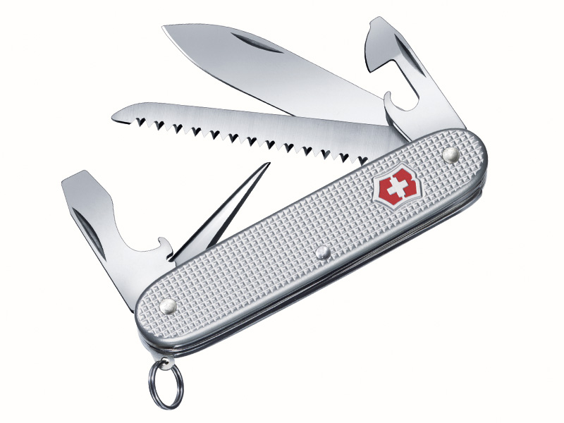 Couteau suisse Victorinox Farmer - alox argenté